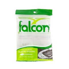 Falcon Plastic Clear Spoon (Pack of 50)