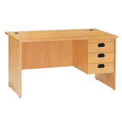 MAZ M030 Office Desk with 3 Drawer - Beige - 120 x 74 x 75cm