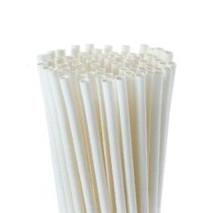 BioWare BW-ST1008 Individually Wrapped 8mm(D) Paper Straw - White (Pack of 5000)