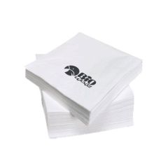BioWare BW-N1033 33 x 33cm Disposable Paper Napkin - White (Pack of 2400)