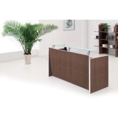 MAZ MF072 Reception Table - Melamine Wenge - 1600 x 750 x 1100mm