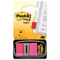 3M 680-21 Bright Pink Post-it Flags - 25 x 43mm - 50 Flags