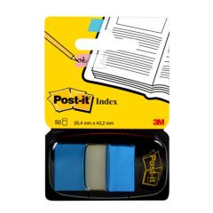 3M 680-23 Bright Blue Post-it Flags - 25 x 43mm - 50 Flags