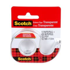 3M Scotch 144 Transparent Tape - 1/2" x 450"