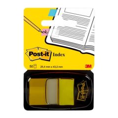 3M 680-5 Yellow Post-it Flags - 1"x 1.7" - 50 Flags