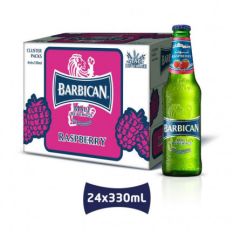 Barbican Raspberry Non Alcoholic Malt Beverage - 330ml x (Pack of 24) 