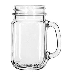 Libbey GW97084 Drinking Mason Jar with Handle - 488ml (Pack of 12)