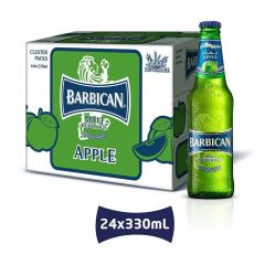 Barbican Apple Non Alcoholic Malt Beverage - 330ml x (Pack of 24) 