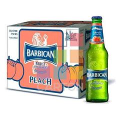 Barbican Peach Non Alcoholic Malt Beverage - 330ml x (Pack of 24) 