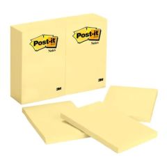 3M 659 Yellow Post-it Notes - 4" x 6" - 100 Sheets x 10 Pads / Pack