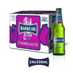 Barbican Pomegranate Non Alcoholic Malt Beverage  - 330ml Can x (Pack of 24) 