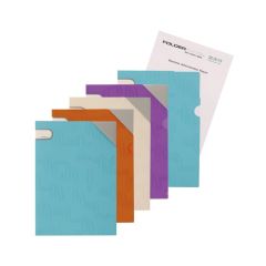 Foldermate i-Clip L Shape Folder with Corner Lock - A4 - Violet (Pack of 100)