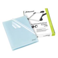 Rexel CKF/A4 12215 Cut Flush Folder - A4 - Clear (Pack of 100)