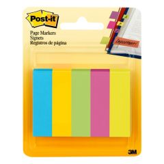 3M 670-5AU Post-it Ultra Colours Page Marker - 0.50" x 2" - 5 Pads x Pack of 10