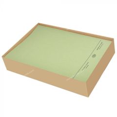 FIS FSFF7GR Square Cut Folder Without Fastener - F/S - Green (Pack of 50)