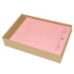 FIS FSFF9A4PI Square Cut Folder Without Fastener - A4 - Pink (Pack of 50)