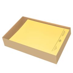 FIS FSFF9A4YL Square Cut Folder Without Fastener - A4 - Yellow (Pack of 50)