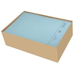 FIS FSFF7FBL Square Cut Folder with Fastener - F/S - Blue (Pack of 50)
