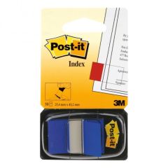 3M 680-2 Blue Post-it Flags - 1" x 1.7" - 50 Flags/Pad x Pack of 10