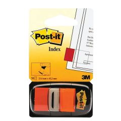 3M 680-4 Orange Post-it Flags - 1" x 1.7" - 50 Flags/Pad x Pack of 10