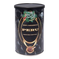 Eco Coffee "Peru" 100% Mono Arabica Ground Coffee - 250 Grams