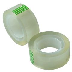 Partner Crystal Clear Stationery Tape - 18mm x 35 Yards (Pack of 8)