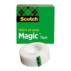 3M 810 Scotch Magic Tape - 1/2" x 36 Yards (Pack of 5)