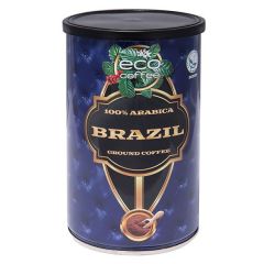 Eco Coffee "Brazil" 100% Mono Arabica Ground Coffee - 250 Grams