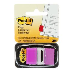 3M 680-8 Purple Post-it Flags - 1" x 1.7" - 50 Flags/Pad x Pack of 10