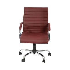 MAZ MF 05022 Medium Back Chair - Maroon In Fabric