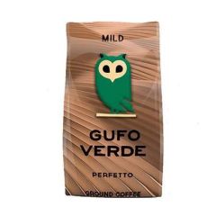 Gufo Verde "Perfetto" Blend Ground Coffee - 80% Arabica & 20% Robusta - 200 Grams