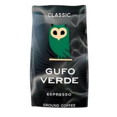 Gufo Verde "Espresso"  Blend Ground Coffee - 100% Arabica - 200 Grams
