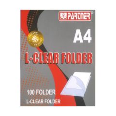 Partner PT-310 L-Clear Folder - A4 (Pack of 100)