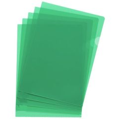FIS FSCIE310GN Clear Folder - A4 - Green (Pack of 10)