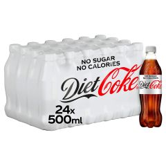 Coca Cola Diet Coke - 500ml Bottle x (Pack of 12)