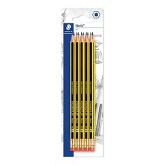 Staedtler 122 Noris Pencil with Rubber Tip - HB (Pack of 12)