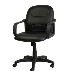 MAZ MF 0179 Medium Back Executive Chair - Black In Fabric