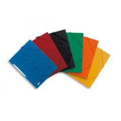 Elba 100200689 Premium Pressboard 3-Flap Elastic Folder - A4 - Assorted Color - 1 Piece