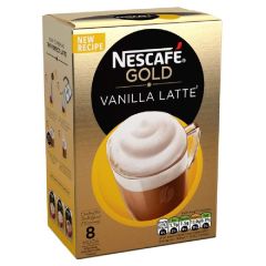 Nescafe Gold Vanilla Latte  - 148 Grams x 8 Sachets