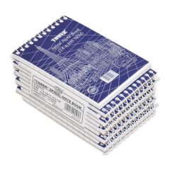 FIS FSNB74105SB Single Ruled Spiral Notebook "Tower" - A7 - 60 Sheets (Pack of 10)