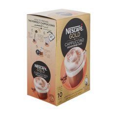 Nescafe Gold Cappuccino Unsweetened Coffee Mix - 14.2 Grams x 10 Sachets