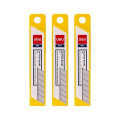 Deli 2011 Cutter Blade - 130 x 22 x 9mm - Silver (Pack of 20)