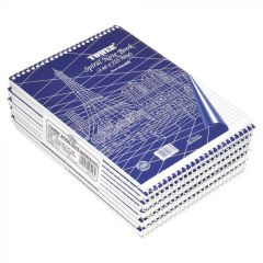 FIS FSNB1482105MSB 5mm Square Spiral Notebook "Tower" - A5 - 80 Sheets (Pack of 10)
