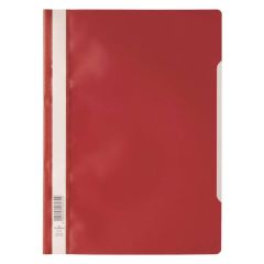 Durable 2573-03 PP Clear View Folder - A4 - Red (Pack of 25)