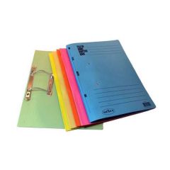 Mesco MES204 Card Board Spring File - F/S - Yellow (Box of 50)