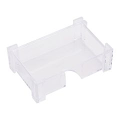 Deli E7621 Business Card Holder, 103 mm x 68 mm x 34 mm - Clear