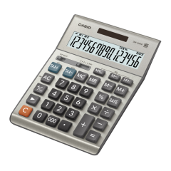 Casio DM-1600B Calculator, 16 Digits - Grey