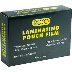 Roco Laminating Film, 65mm X 95mm (100 Sheets x Box of 10)